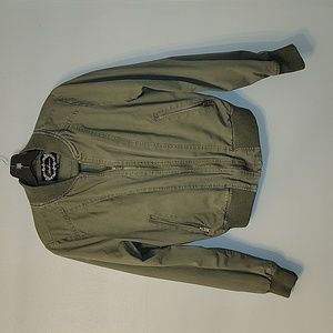 Cropped Bomber Jacket